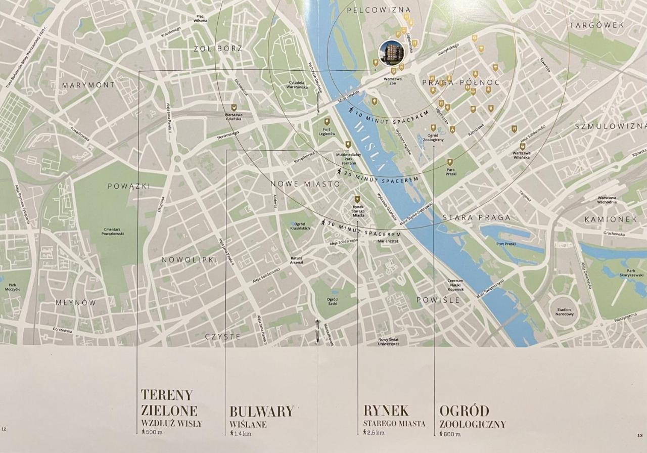 Warsaw Downtown View 3 Rooms 60M2+ Free Garage 2Km Old Town Metro 9Min Tram Εξωτερικό φωτογραφία